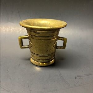 Antique Brass Continental Brass Motar apothecary